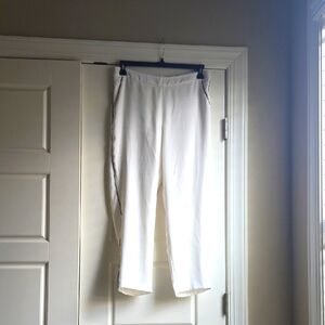 Banana Republic White Pants with Black Accents